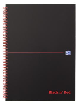black red spiraal karton a4 q