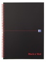 black red spiraal karton a4 q