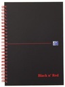 black red spiraal karton a5 q