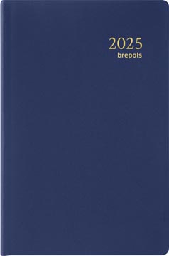 Brepols agenda Delta Seta 6-talig, blauw, 2026