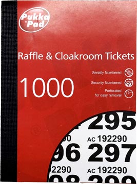 pukka ticketblok 1-1000