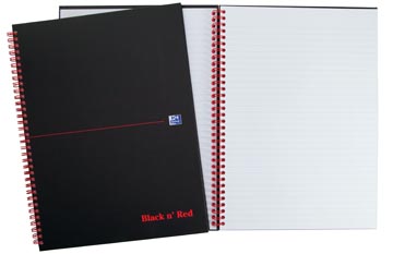 black red spiraal karton a5 l