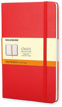 notitieb hard 13x21cm l rd