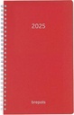Brepols Agenda Breform Polyprop 6-Talig, Rood, 2026