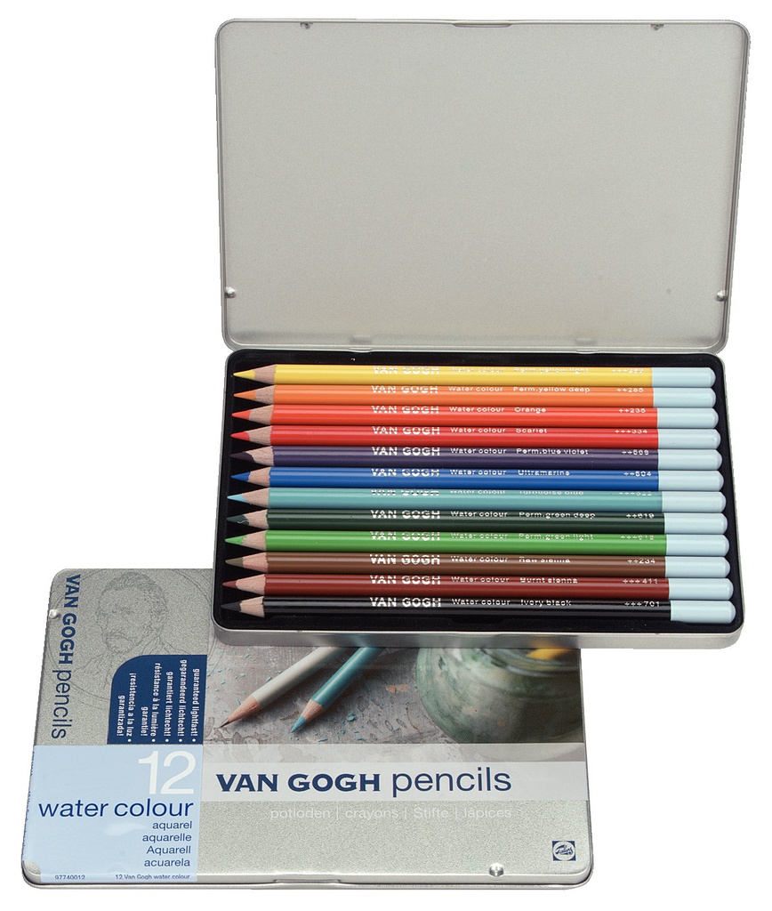 Van Gogh starterset aquarelpotloden met 12 kleuren