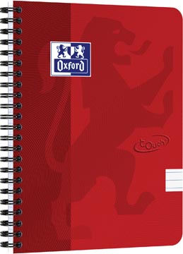 touch spiraalblok a5 l rood