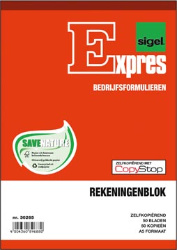 sigel expres rek.blok a5 50x2v