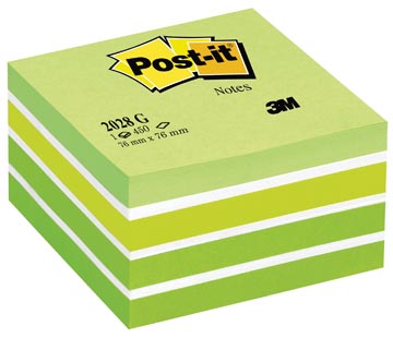 notes kubus 450v 76x76 groen