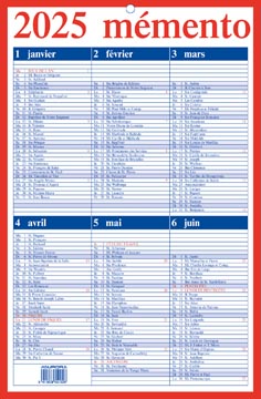 kalender memento 10 fr 2025