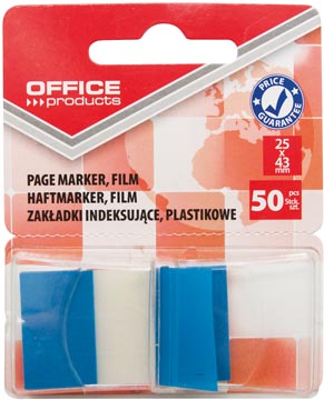 op index 25x43mm 50t blauw