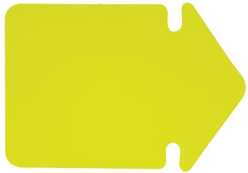20 fluo pijlen 24 cm geel