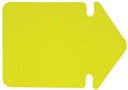 20 fluo pijlen 24 cm geel