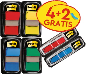 post-it index voordeelpack 4+2