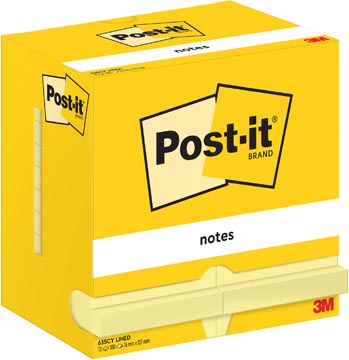 post-it 100v 76x127 gl lin p12