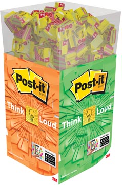 post-it dumpbin display notes