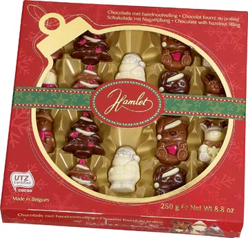Hamlet Chocolade Kerstfiguurtjes, Doos Van 195 G