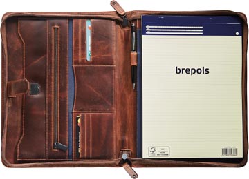 maverick schrijfmap leer a4 br