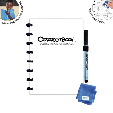 correctbook a5 gelijnd wit