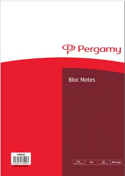 pergamy schrijfblok a4 70g q5