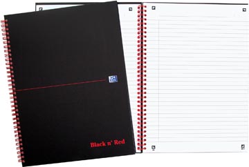 black red spiraal karton a4 l
