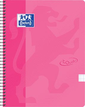 touch spiraalblok a4 q roze