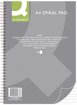q-connect collegeblok a4 l 80v