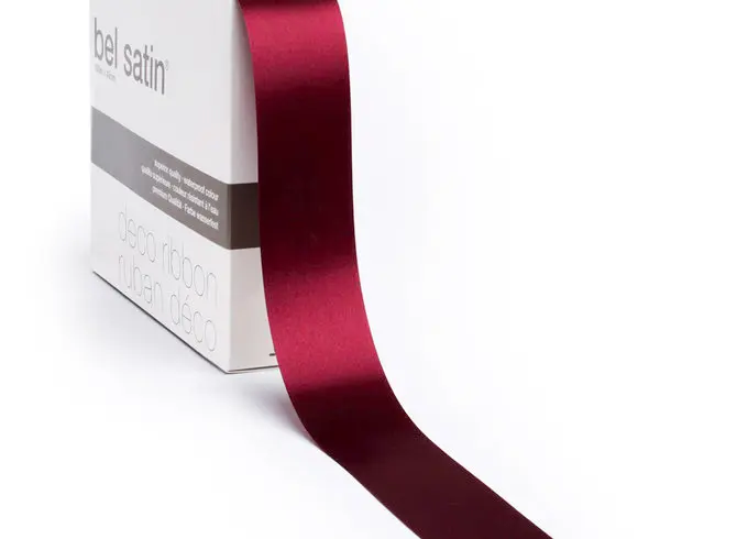 bel satin c/e 100m/10mm (wine red 22)