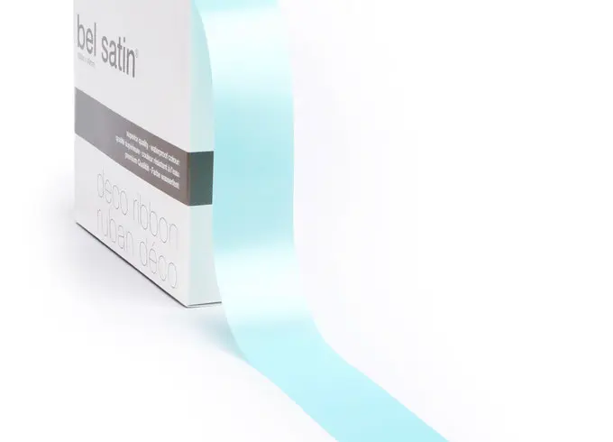 bel satin ribbon 100m/10mm (light blue a40)