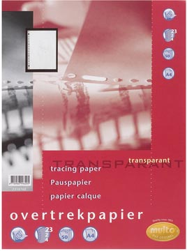 overtrekpapier 50v 23r 40gr