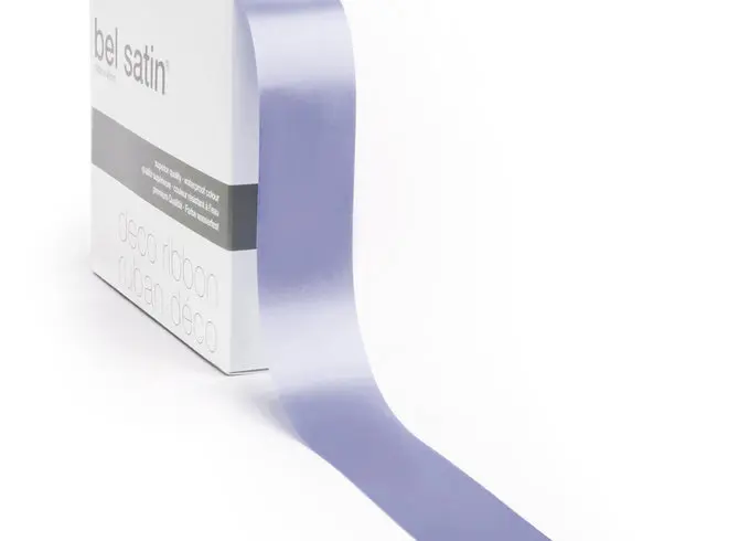 bel satin ribbon 100m/25mm (old lila 34)