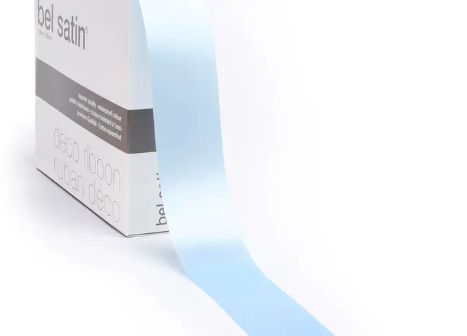 bel satin ribbon 100m/25mm (ice blue 41)