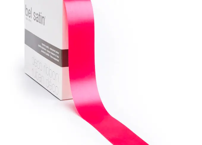 bel satin ribbon 100m/40mm (azaléa 14)
