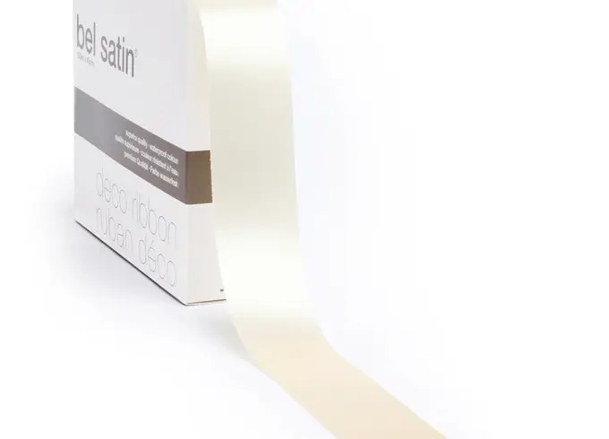 bel satin ribbon 100m/40mm (Beige 72)