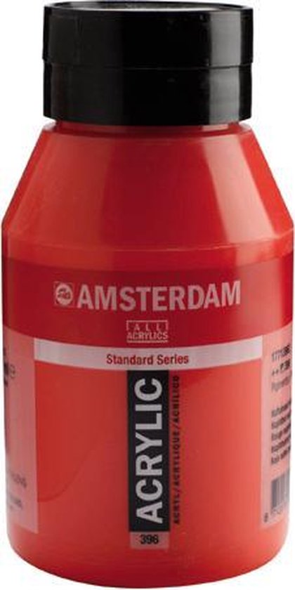 standard series acrylverf pot 1000 ml naftolrood middel 396