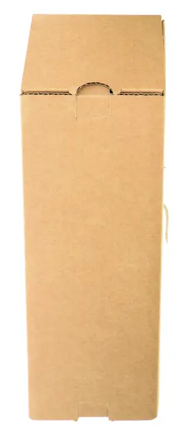 verzenddoos fles karton bruin 90x90x360mm
