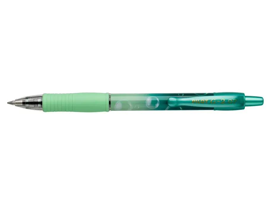 g-2 bubble groen -medium punt - blauwschrijvend