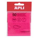 notes transparent 75x75 pink