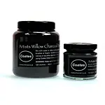 Coates houtskool in poedervorm - glazen potje 125ml