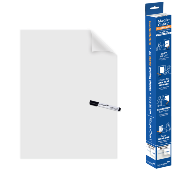 legamaster magic-chart clearboard folie 60x80cm