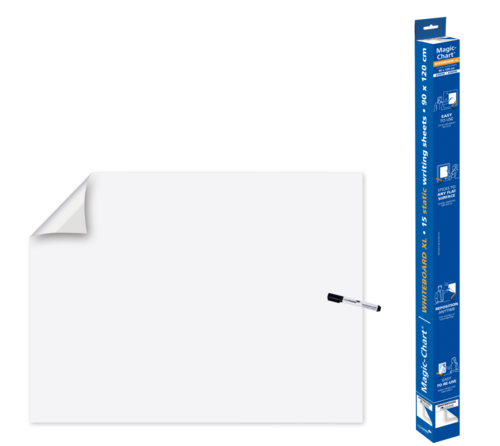 legamaster magic-chart xl flipchart folie 90x120cm