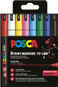 etui pf 8 posca pc1mr assortiment(bl/j/re/r/bf/bc/vf/n)