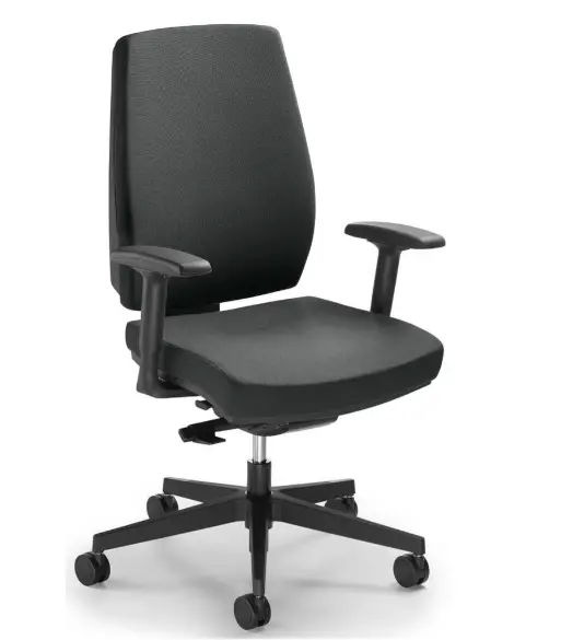 Bureaustoel Ergo Sit met armleggers antraciet