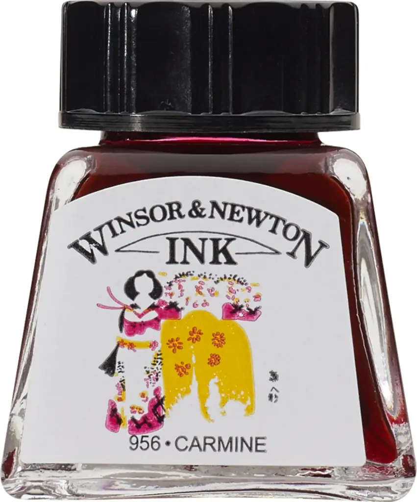 winsor & newton drawing ink 14ml karmijn