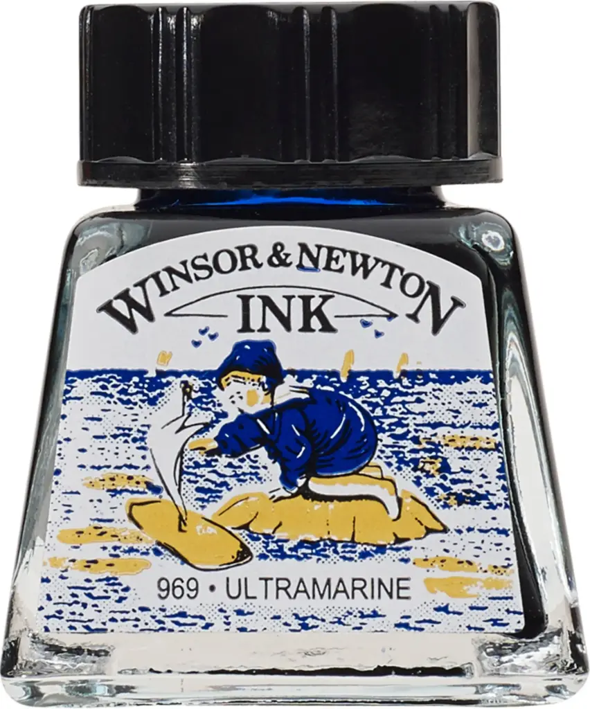 winsor & newton drawing ink 14ml ultramarijn