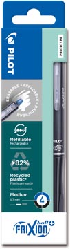 pilot frixion+ roller zw/bl 4s