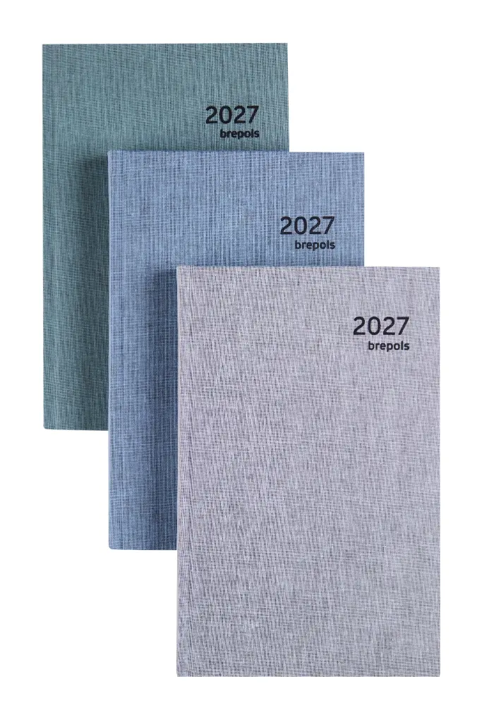 Agenda Brepols 2027, Saturnus Luxe Dubletta, 1dag/pag assorti 13,3 x 20,8 cm