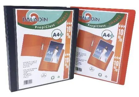 Paladin - 2-Ringsmap "Shades" A4+ 20Mm Personnalisable. 4 Coloris Assortis.