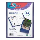 Paladin - Trendy Showalbum A4 Personaliseerbaar 20 Tassen. Blauw.