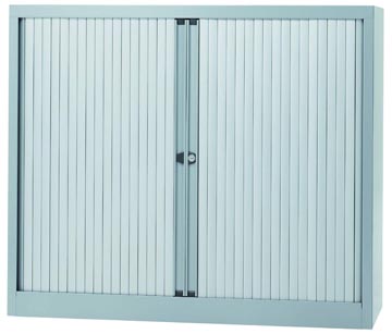 bisley roldeurkast 2l zilver