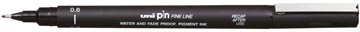 unipin fineliner 0,6mm zwart